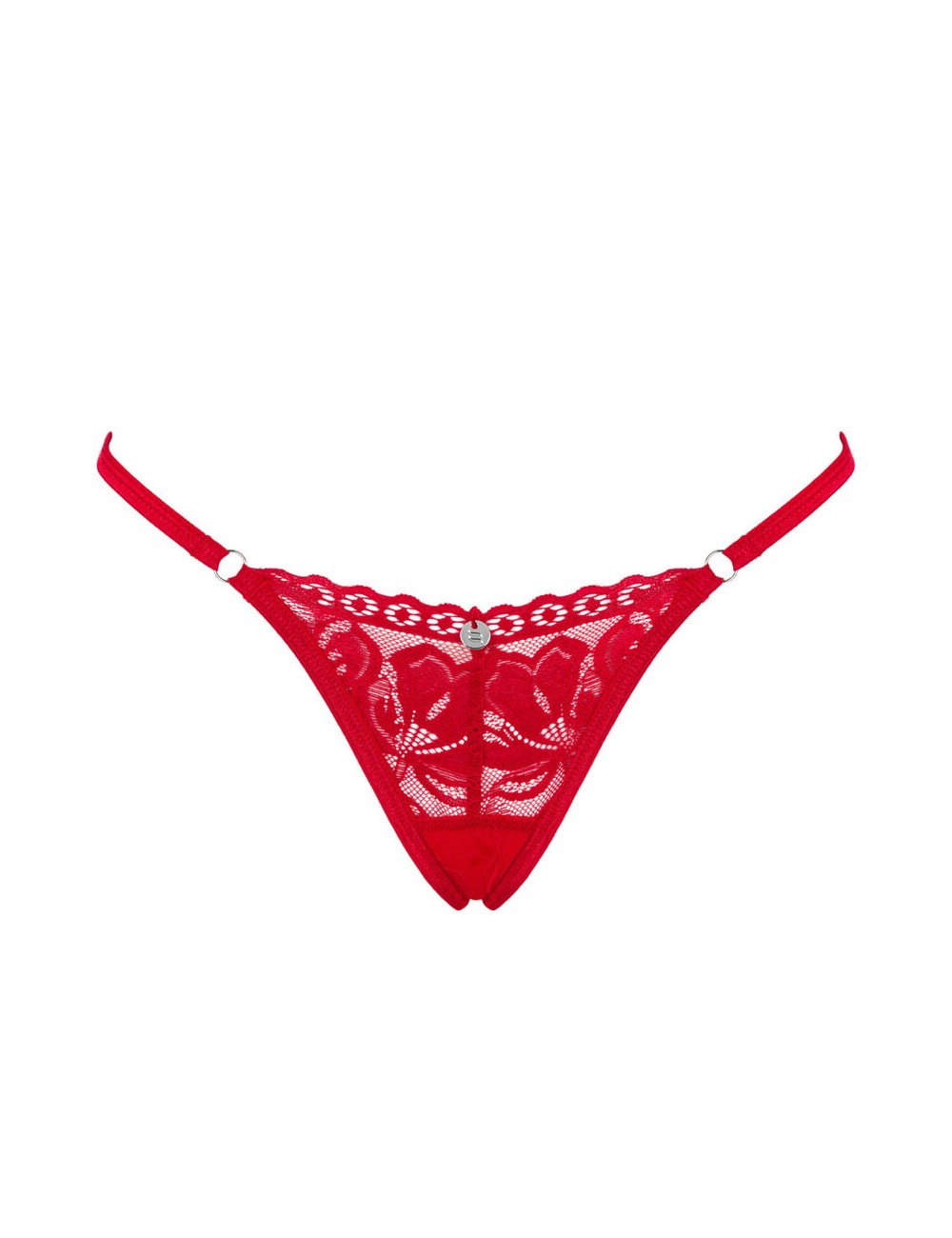 OBSESSIVE - LACELOVE THONG RED XS/S