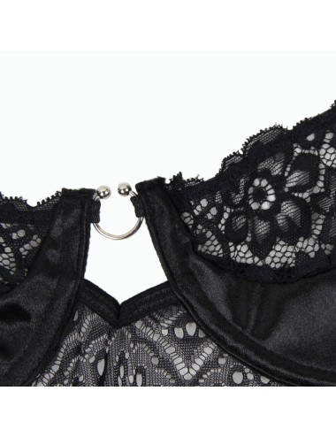 SUBBLIME - CORSET CORSET AND BELT BLACK L/XL