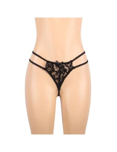 SUBBLIME - SET THREE PIECES SET BRA+ GARTER BELT + THONG L/XL