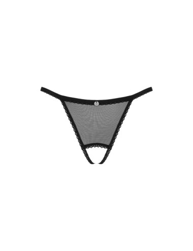 OBSESSIVE - CELIA NOIR CROTCHLESS THONG XL/XXL