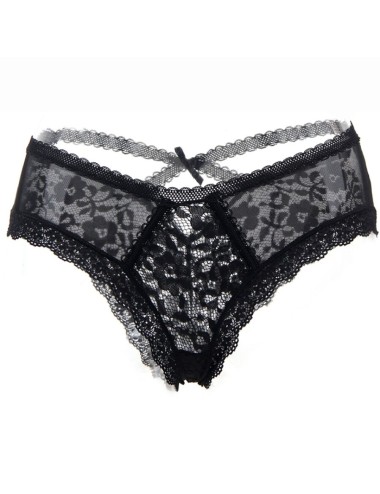 QUEEN LINGERIE - FLORAL LACE PANTIES S/M