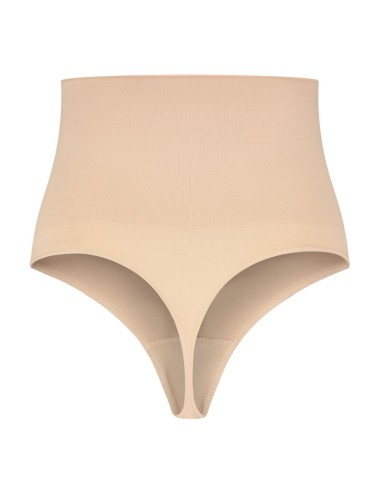 BYE-BRA - THONG STYLE SEAMLESS GIRDLE BEIGE SIZE XL