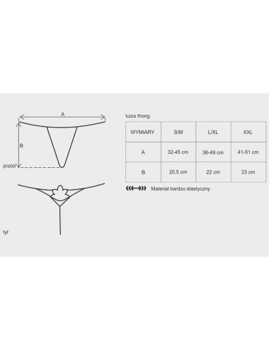 OBSESSIVE - LUIZA THONG WHITE S/M