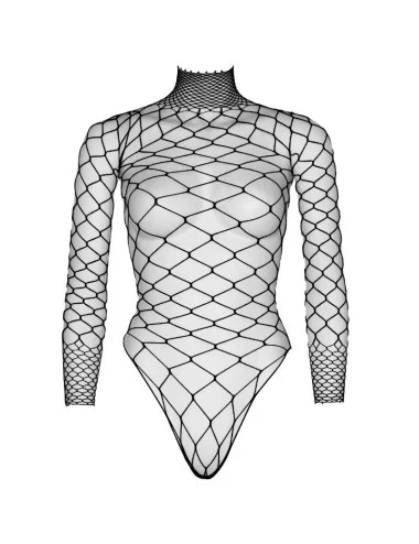 LEG AVENUE - TURTLENECK FISHNET TEDDY ONE SIZE