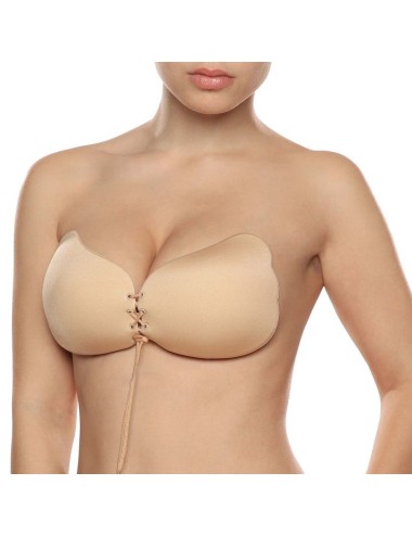 BYE-BRA - LACE-IT ENHANCEMENT PUSH-UP BEIGE CUP C