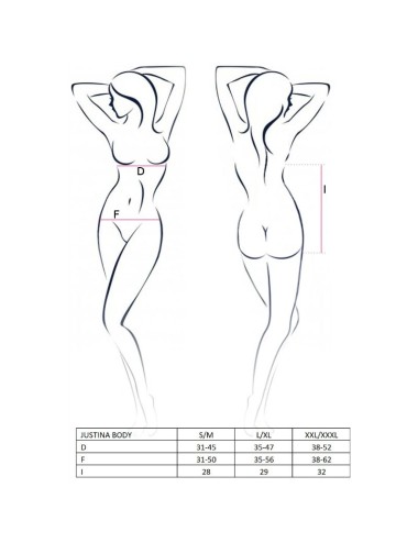 PASSION - WOMAN JUSTINA TEDDY BLACK SIZE L/XL