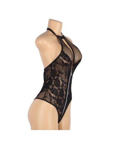 SUBBLIME - TEDDY FLORAL LACE ZIPPER L/XL