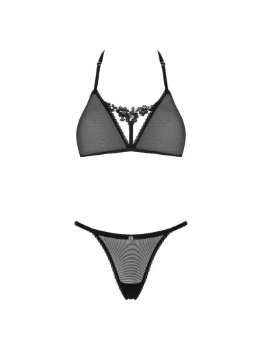 OBSESSIVE - CELIA NOIR SET 2 PIECES XL/XXL