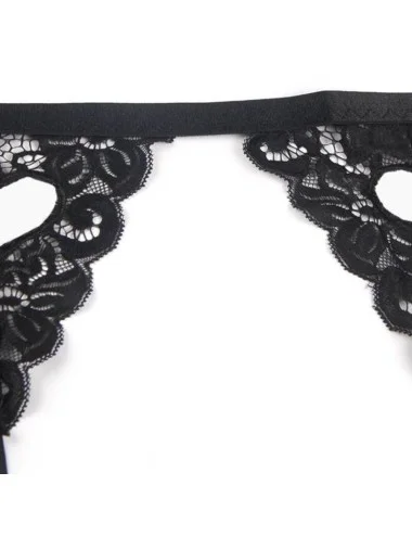 SUBBLIME - SET THREE PIECES SET BRA+ GARTER BELT + THONG L/XL