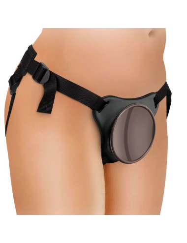 KING COCK - ELITE DELUXE ADJUSTABLE HARNESS KIT RING WITH TESTICLES & DILDO 20.3 CM