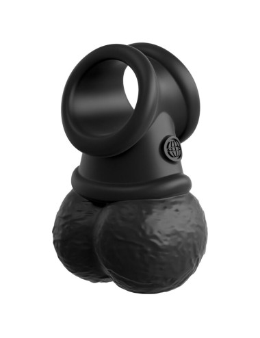 KING COCK - ELITE DELUXE ADJUSTABLE HARNESS KIT RING WITH TESTICLES & DILDO 20.3 CM