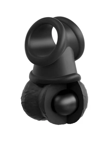 KING COCK - ELITE DELUXE ADJUSTABLE HARNESS KIT RING WITH TESTICLES & DILDO 20.3 CM