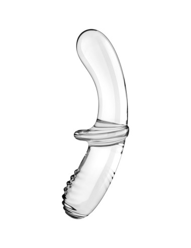 SATISFYER - DOUBLE CRYSTAL DILDO TRANSPARENT