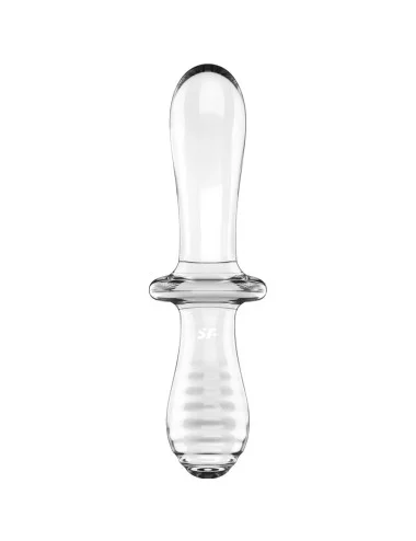 SATISFYER - DOUBLE CRYSTAL DILDO TRANSPARENT