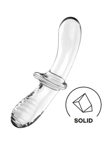 SATISFYER - DOUBLE CRYSTAL DILDO TRANSPARENT