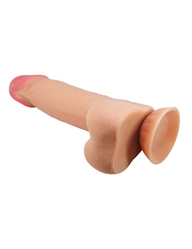 PRETTY LOVE - SLIDING SKIN SERIES REALISTIC DILDO WITH SLIDING SKIN SUCTION CUP 21.8 CM