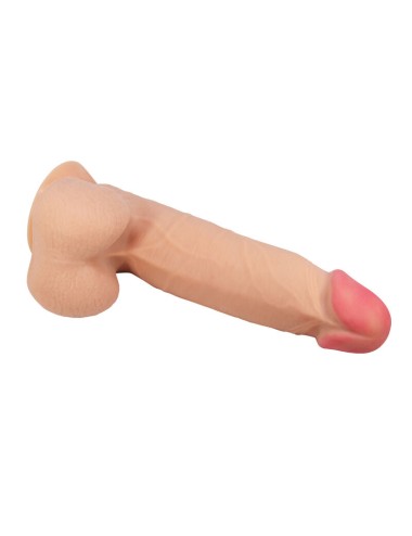 PRETTY LOVE - SLIDING SKIN SERIES REALISTIC DILDO WITH SLIDING SKIN SUCTION CUP 21.8 CM