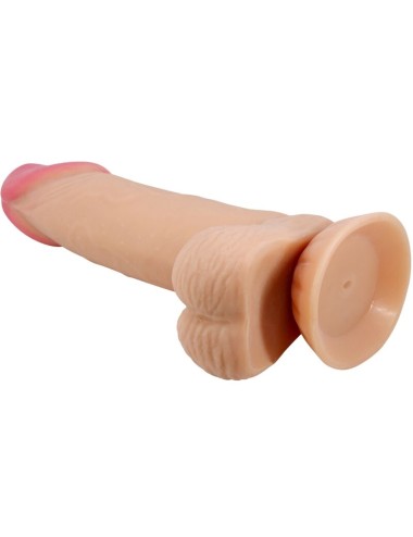 PRETTY LOVE - SLIDING SKIN SERIES REALISTIC DILDO WITH SLIDING SKIN SUCTION CUP 19.4 CM