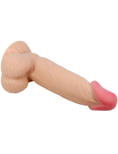 PRETTY LOVE - SLIDING SKIN SERIES REALISTIC DILDO WITH SLIDING SKIN SUCTION CUP 19.4 CM