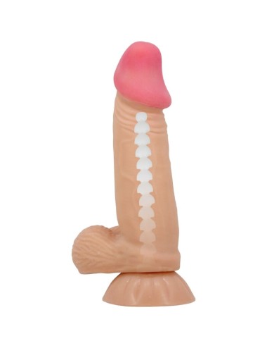 PRETTY LOVE - SLIDING SKIN SERIES REALISTIC DILDO WITH SLIDING SKIN SUCTION CUP 19.4 CM