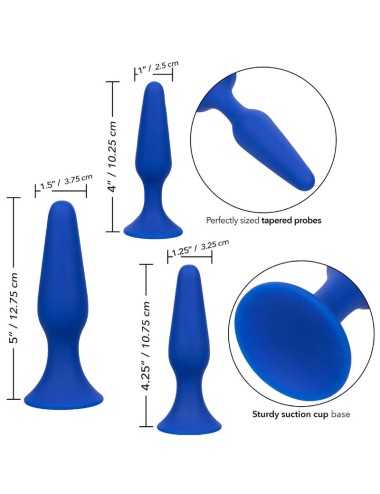 ADMIRAL - KIT 3 ANAL PLUG BLUE