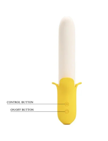 PRETTY LOVE - BANANA GEEK SUPER POWER 7 VIBRATIONS UP&DOWN SILICONE BLACK