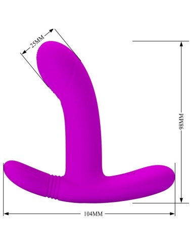 PRETTY LOVE - GERI CLITORIS MASSAGER PINK REMOTE CONTROL