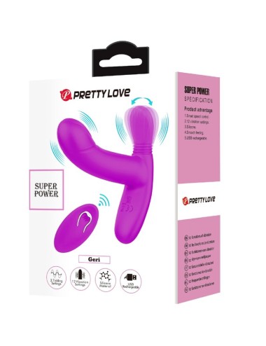 PRETTY LOVE - GERI CLITORIS MASSAGER PINK REMOTE CONTROL