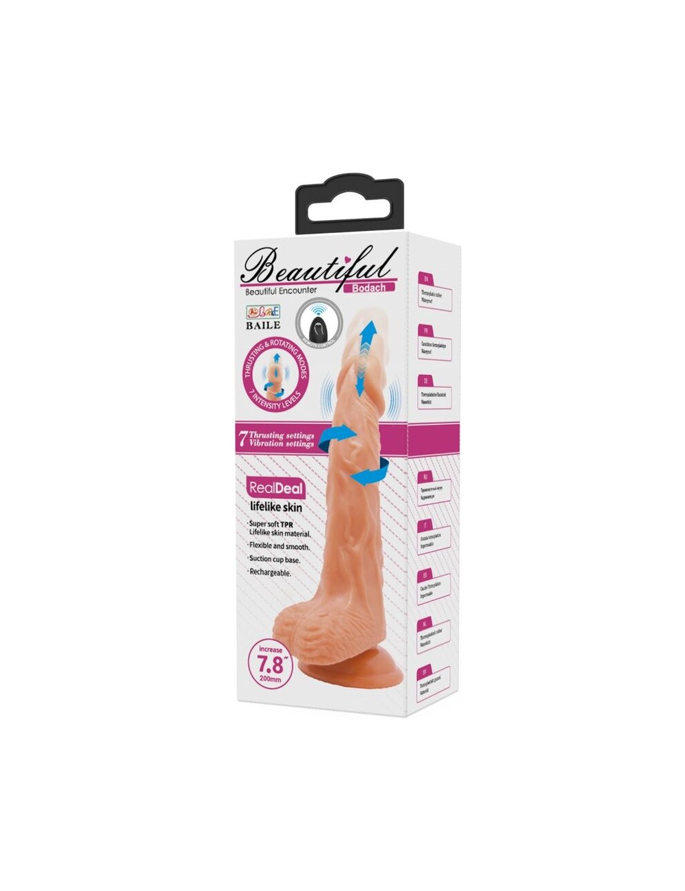 BAILE - BODACH REALISTIC VIBRATOR WITH REMOTE CONTROL SUCTION CUP