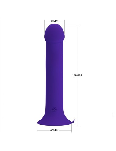 PRETTY LOVE - MURRAY YOUTH VIBRATING DILDO & RECHARGEABLE VIOLET