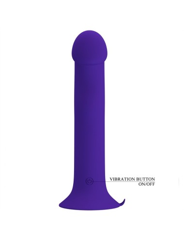 PRETTY LOVE - MURRAY YOUTH VIBRATING DILDO & RECHARGEABLE VIOLET