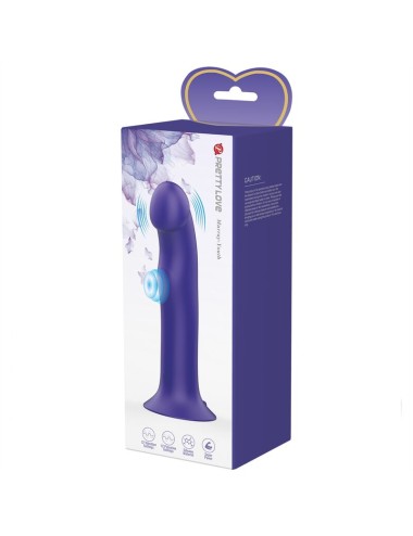 PRETTY LOVE - MURRAY YOUTH VIBRATING DILDO & RECHARGEABLE VIOLET