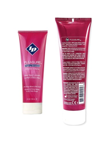 ID PLEASURE - WATER BASED LUBRICANT TINGING SENSATION TRAVEL TUBE 120 ML