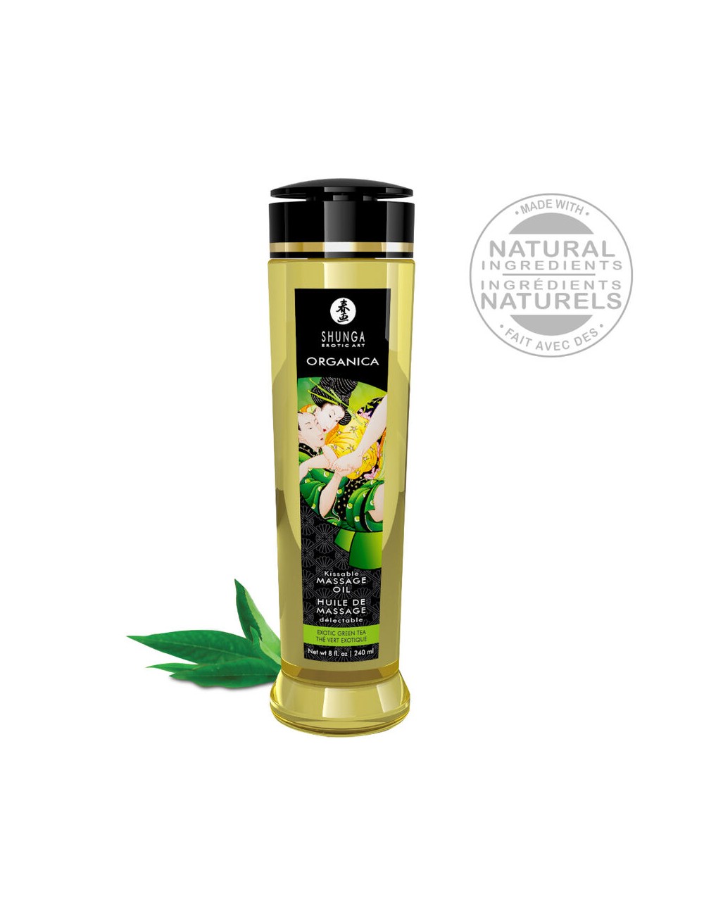 SHUNGA - ORGANIC MASSAGE OIL GREEN TEA 240 ML