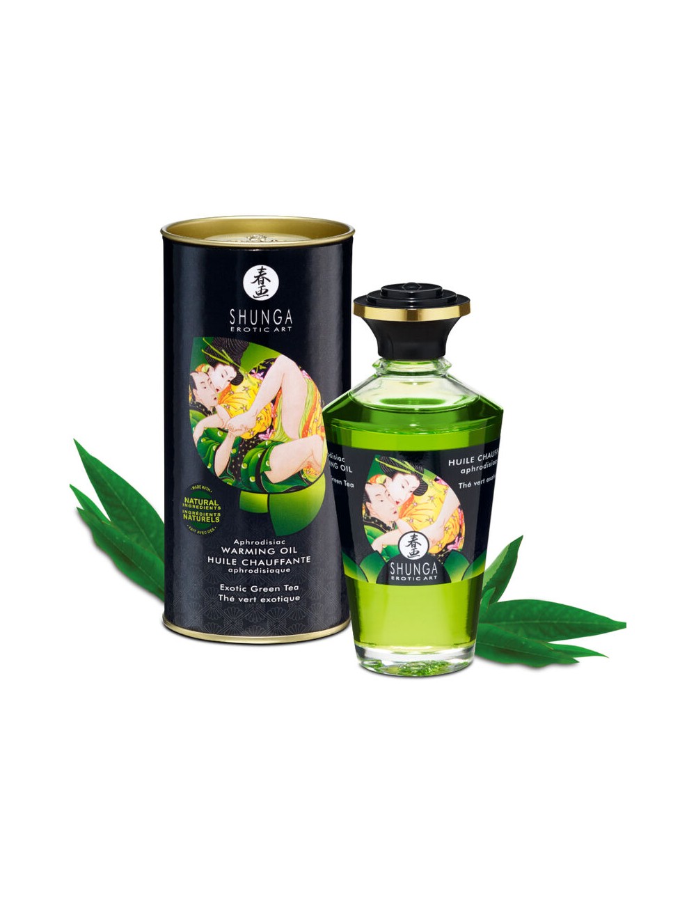 SHUNGA - ORGANIC GREEN TEA HEAT EFFECT MASSAGE OIL 100 ML