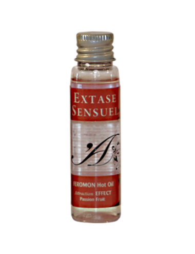 EXTASE SENSUAL - HEAT EFFECT MASSAGE OIL WITH PASSION FRUIT PHEROMONES TRAVEL 35 ML