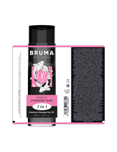 BRUMA - PREMIUM MASSAGE HOT OIL CHEWING GUM 3 IN 1 - 100 ML