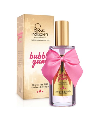 BIJOUX - INDISCRETS LIGHT MY FIRE MASSAGE OIL HEAT EFFECT GUM FLAVOR