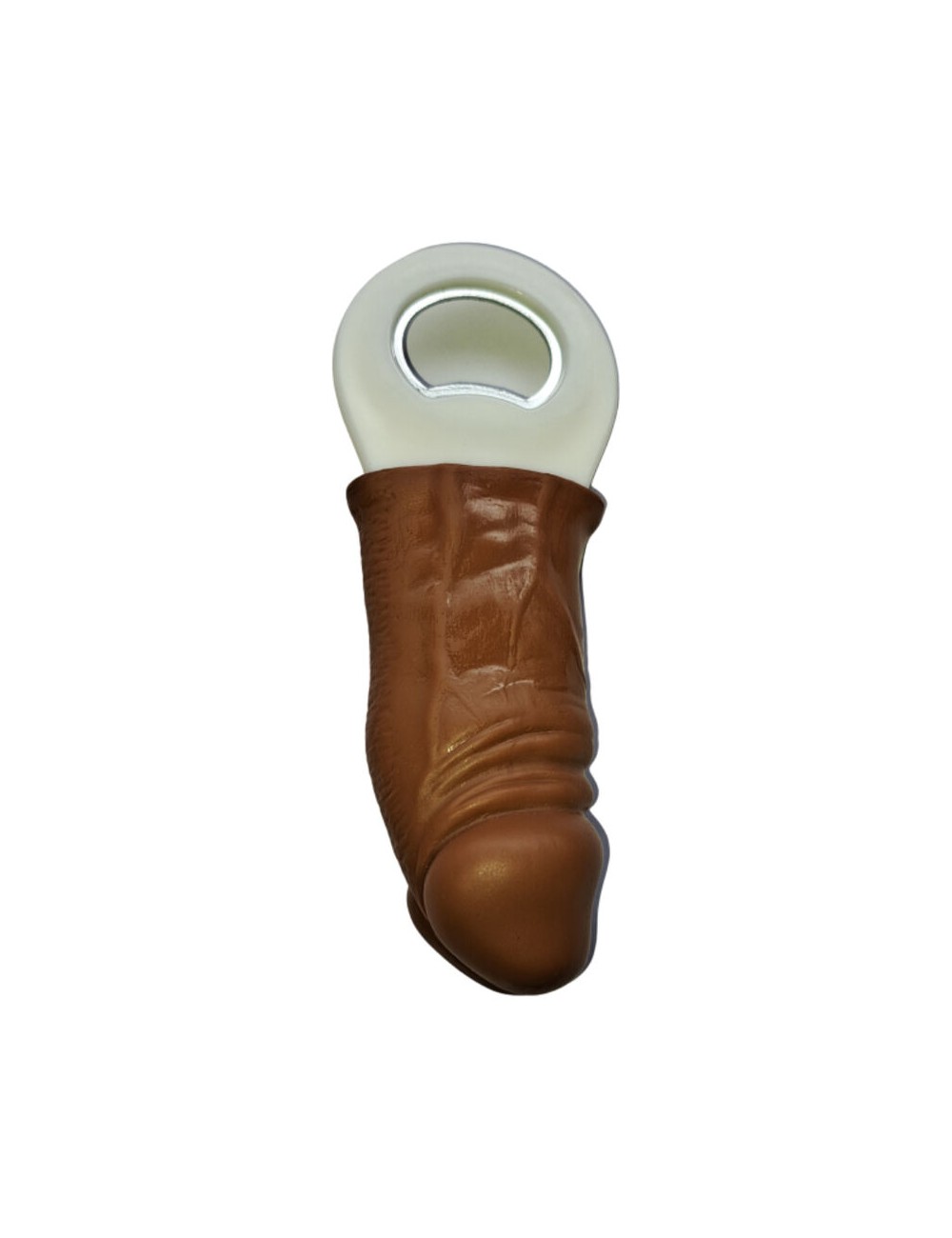 DIABLO PICANTE - BROWN RUBBER PENIS SHAPED OPENER DIABLO PICANTE - BROWN RUBBER PENIS SHAPED OPENER