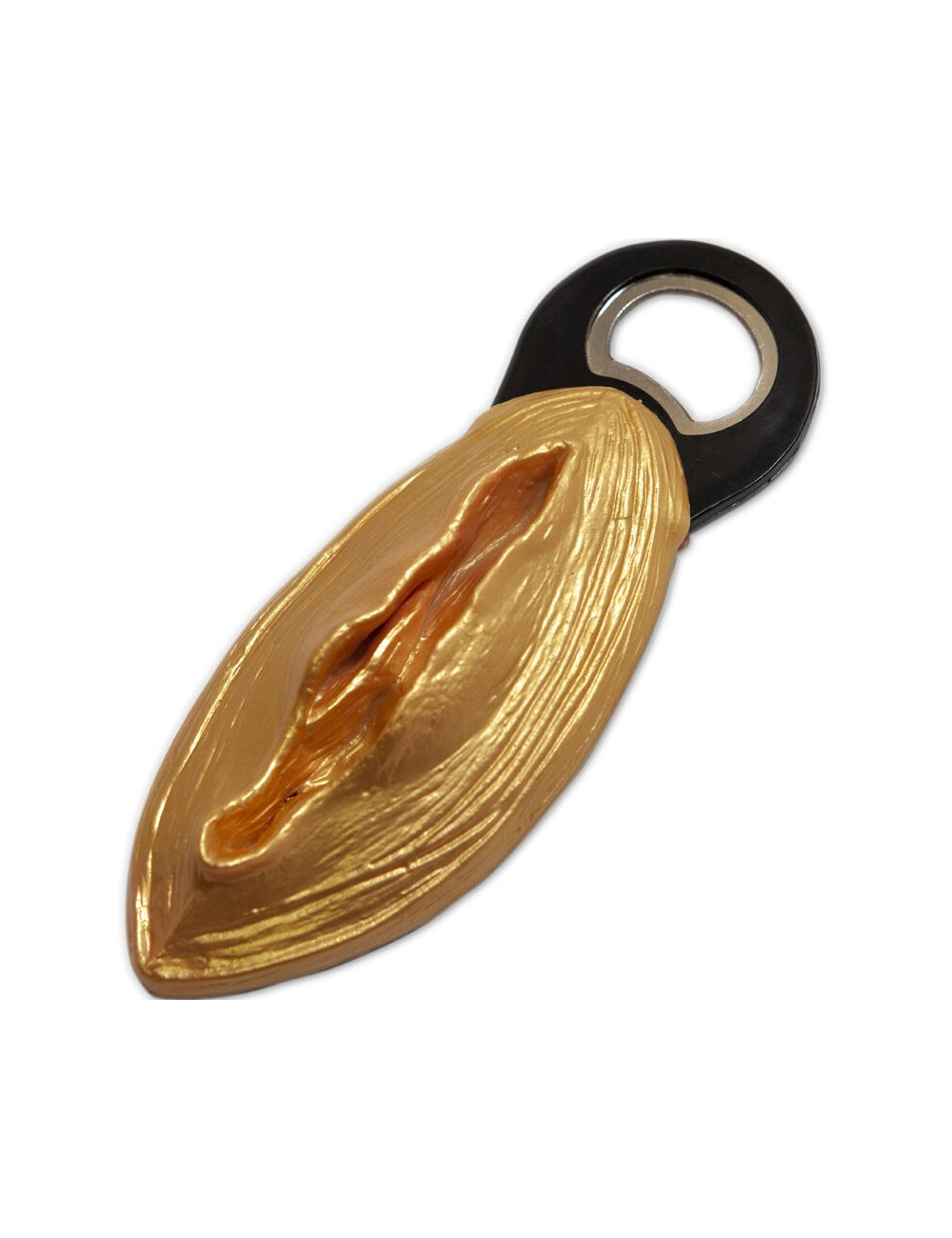 DIABLO PICANTE - GOLDEN VAGINA SHAPED OPENER DIABLO PICANTE - GOLDEN VAGINA SHAPED OPENER
