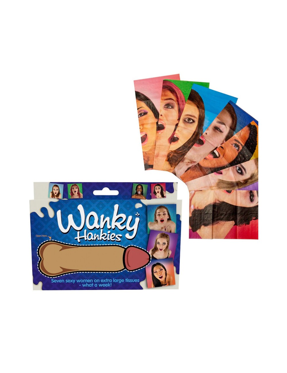 SPENCER & FLEETWOOD - WANKY HANKIES 7 EXTRA LARGE WOMEN'S HANDKERCHIEFS SPENCER & FLEETWOOD - WANKY HANKIES 7 EXTRA LARGE WOMEN'S HANDKERCHIEFS