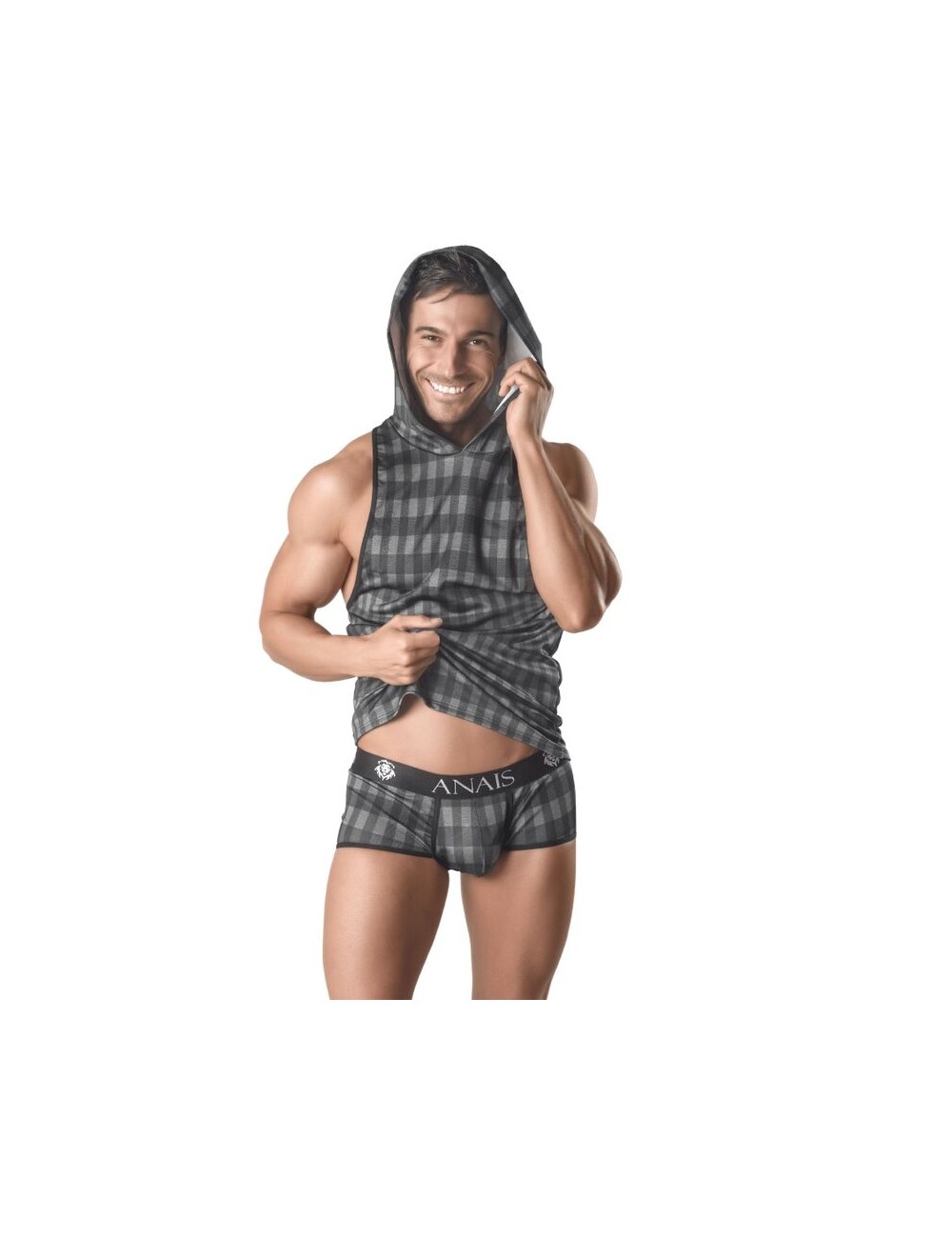 ANAIS MEN - AEGIS HOODED T-SHIRT S ANAIS MEN - AEGIS HOODED T-SHIRT S