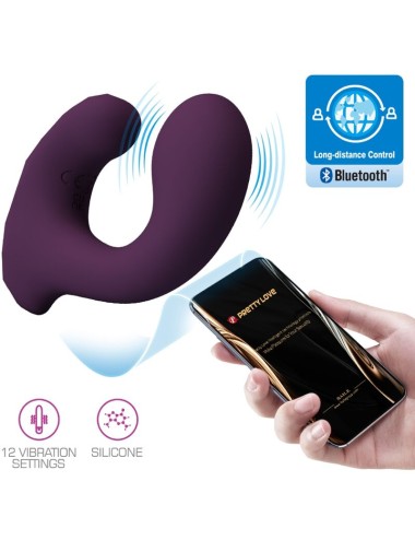 PRETTY LOVE - BILLY VIBRATION REMOTE CONTROL PURPLE - FREE APP