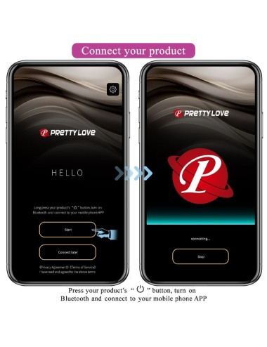 PRETTY LOVE - BILLY VIBRATION REMOTE CONTROL PURPLE - FREE APP