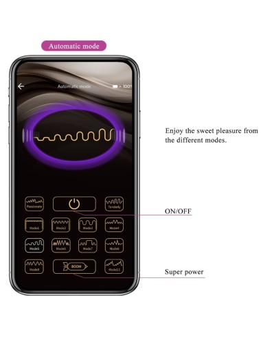 PRETTY LOVE - BILLY VIBRATION REMOTE CONTROL PURPLE - FREE APP