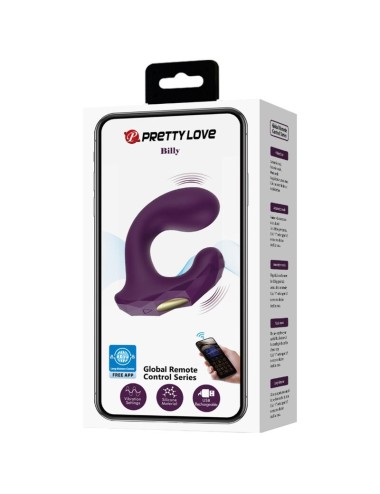 PRETTY LOVE - BILLY VIBRATION REMOTE CONTROL PURPLE - FREE APP