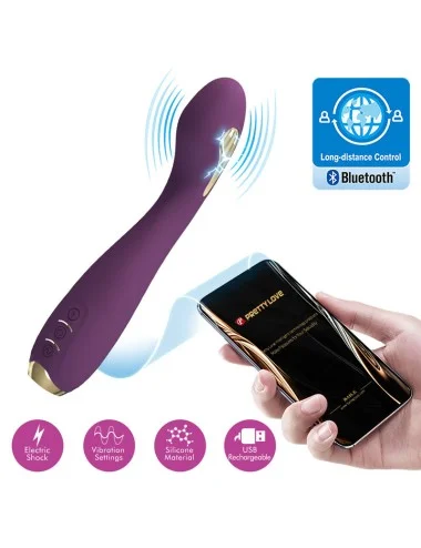 PRETTY LOVE - HECTOR ELECTROSHOCK VIBRATOR BY APP CONTROL PURPLE