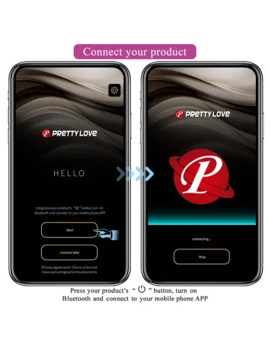PRETTY LOVE - HECTOR ELECTROSHOCK VIBRATOR BY APP CONTROL PURPLE