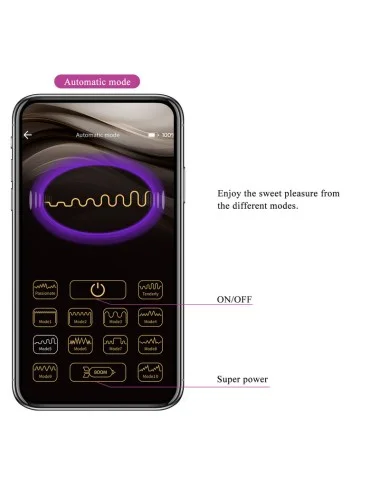 PRETTY LOVE - HECTOR ELECTROSHOCK VIBRATOR BY APP CONTROL PURPLE
