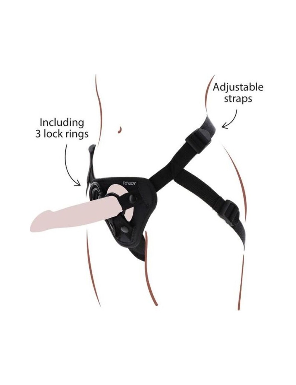 GET REAL - STRAP-ON HARNESS BLACK